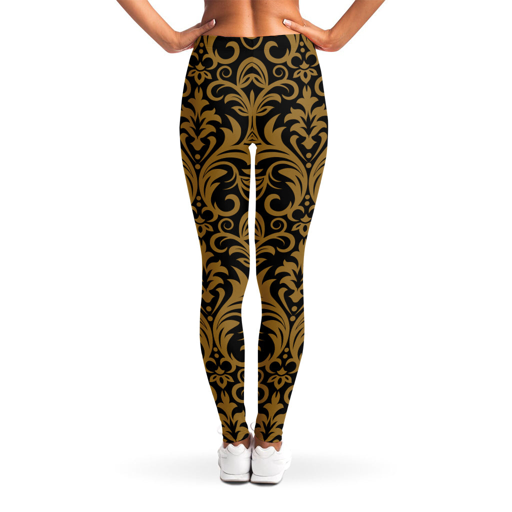 Ornamental Western Damask Print Women's Leggings