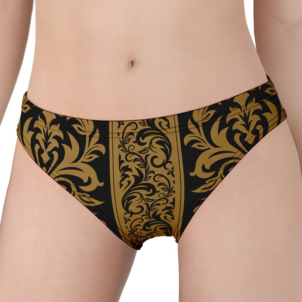 Ornamental Western Damask Print Women's Panties