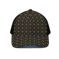 Orthodox Christian Pattern Print Black Mesh Trucker Hat
