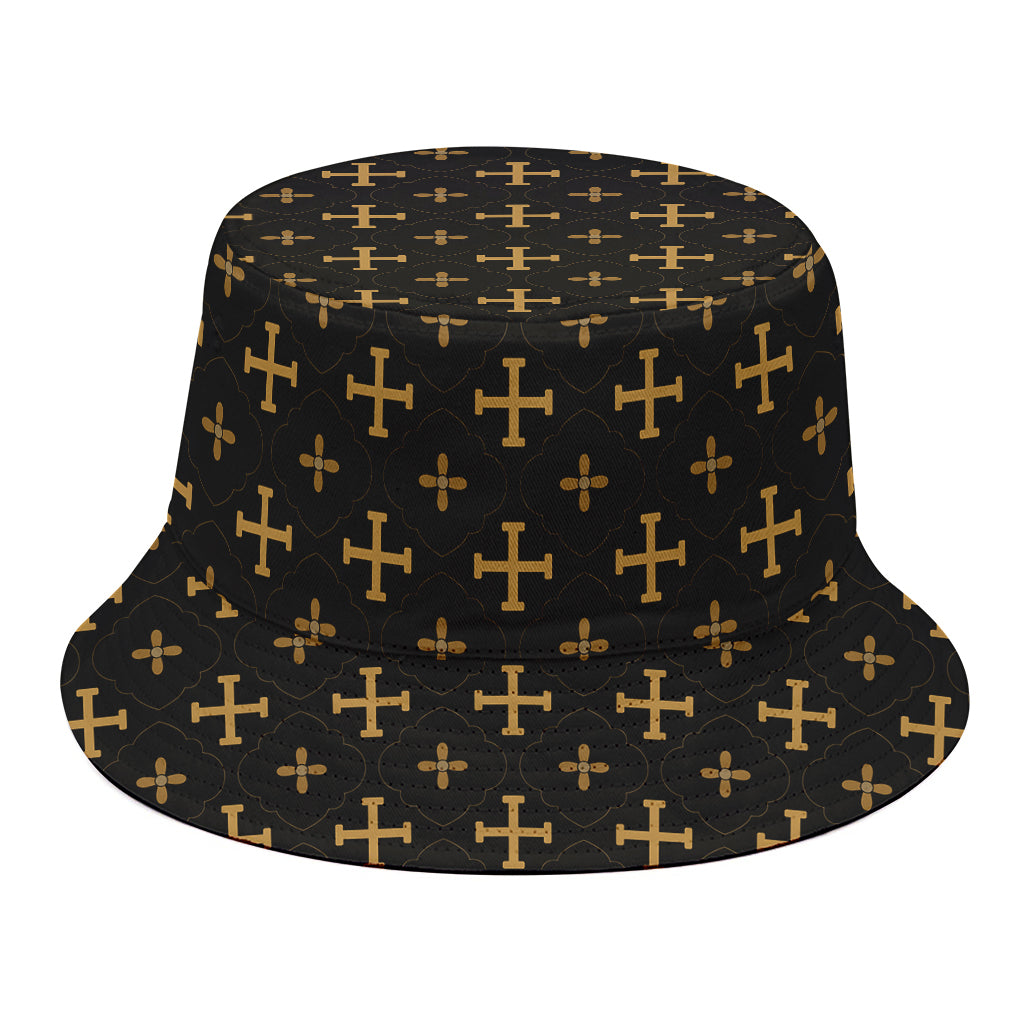 Orthodox Christian Pattern Print Bucket Hat