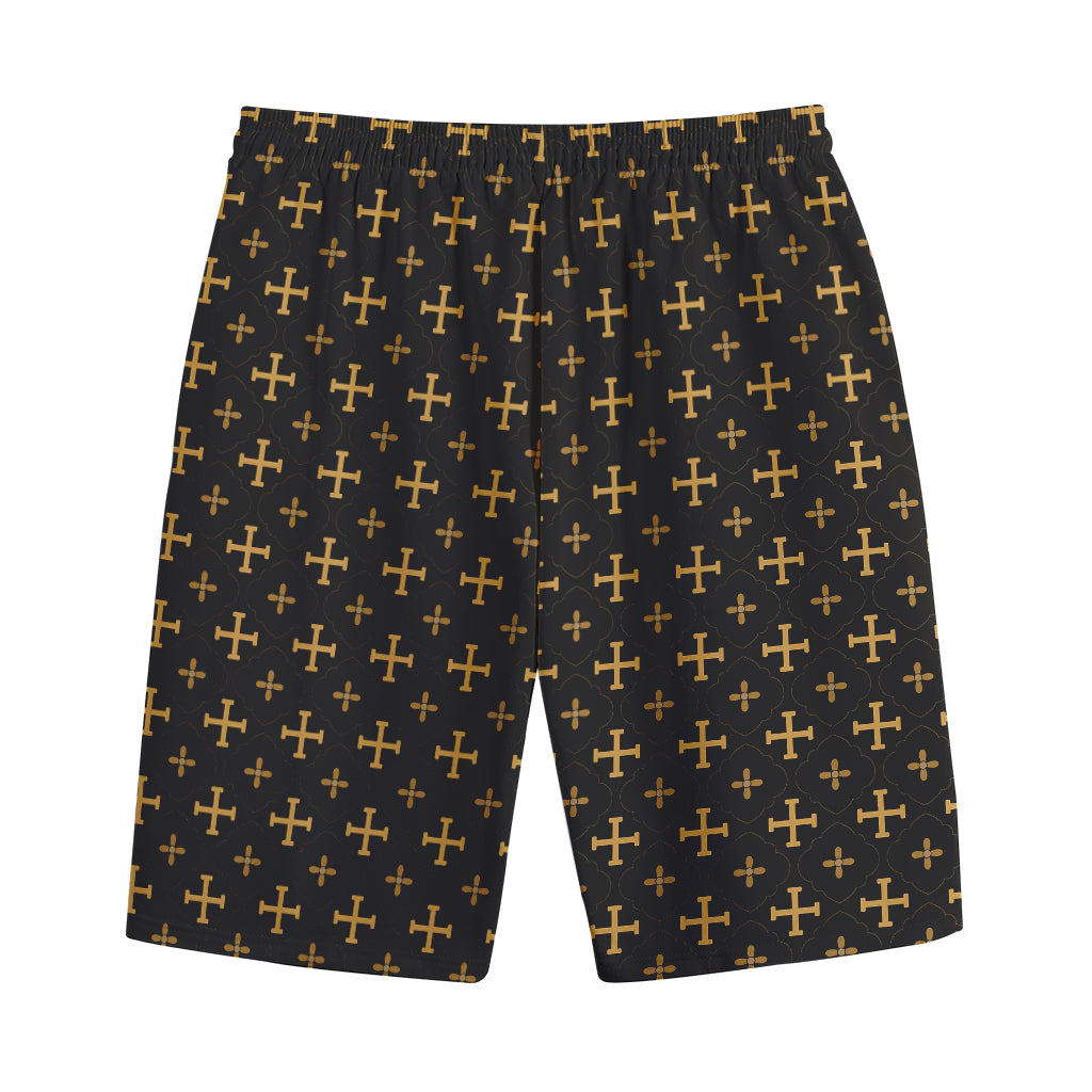 Orthodox Christian Pattern Print Cotton Shorts