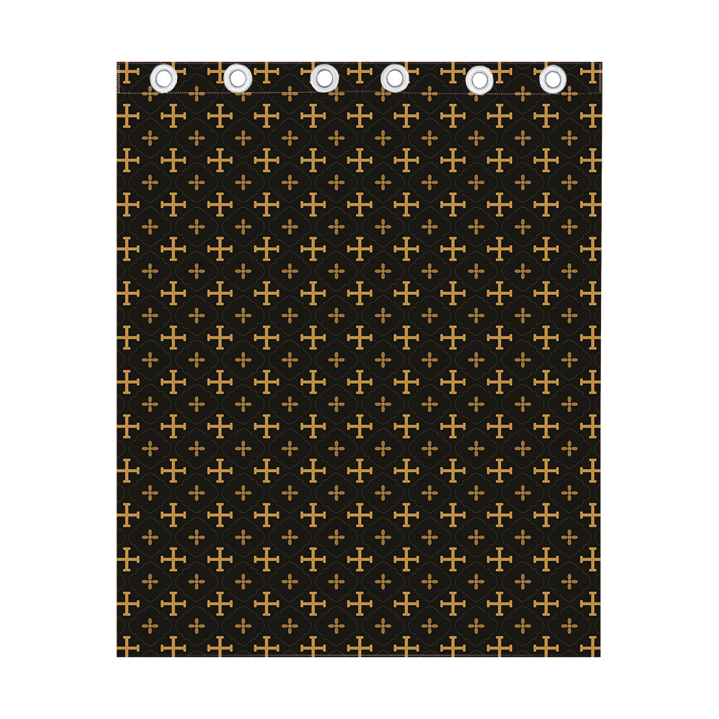 Orthodox Christian Pattern Print Curtain