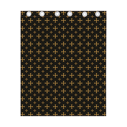 Orthodox Christian Pattern Print Curtain