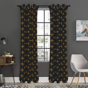 Orthodox Christian Pattern Print Curtain