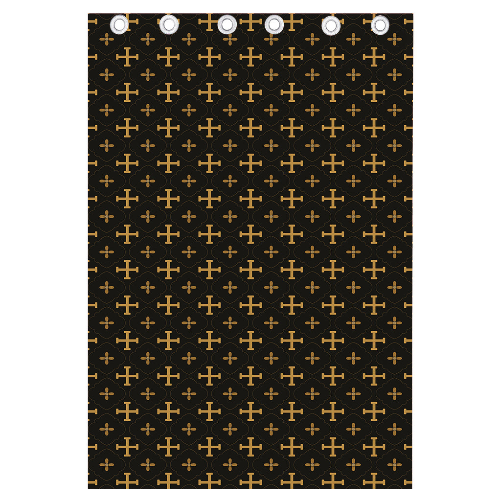 Orthodox Christian Pattern Print Curtain