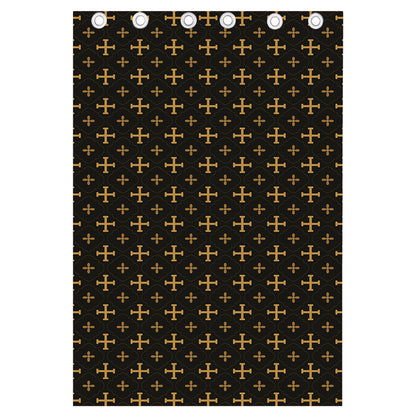 Orthodox Christian Pattern Print Curtain
