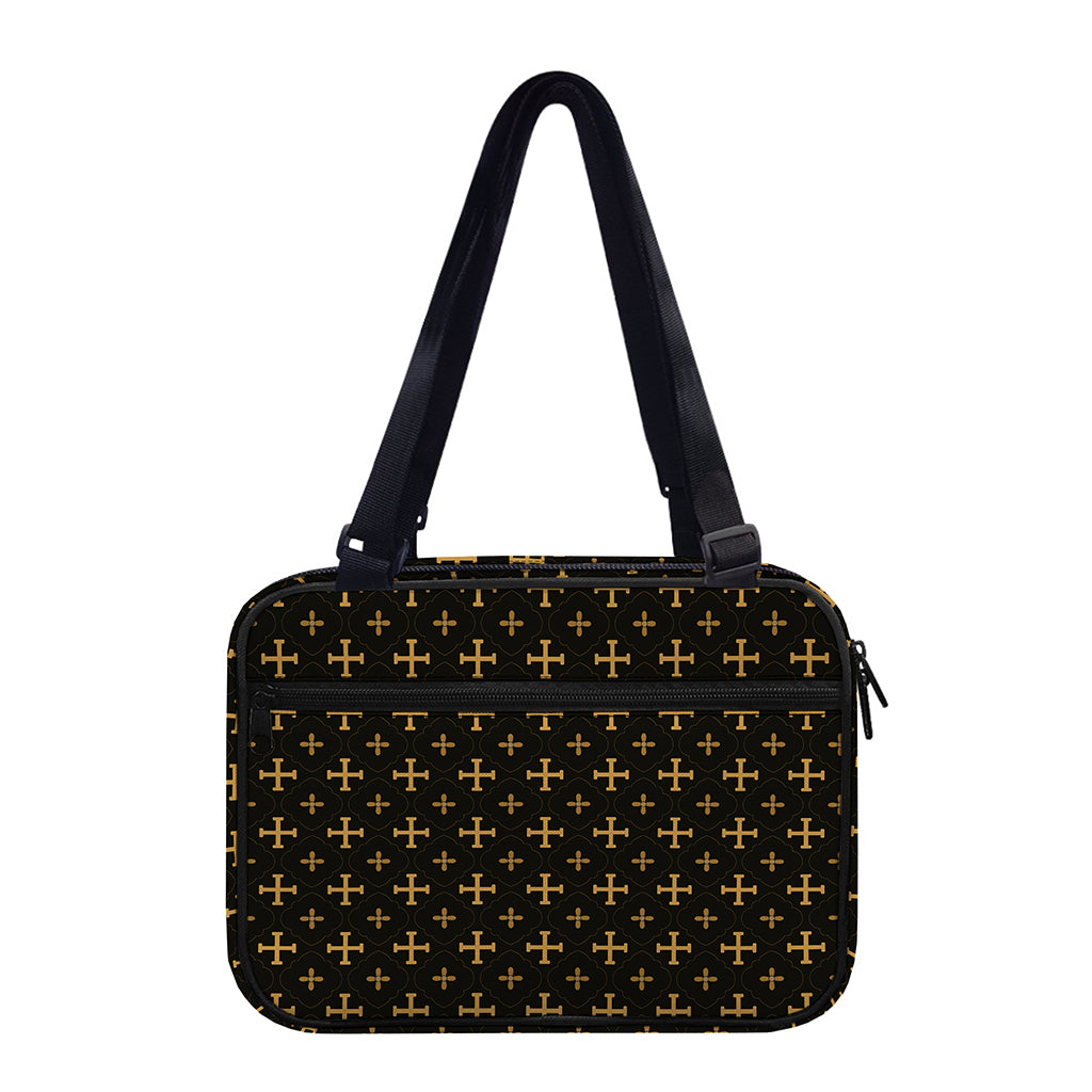 Orthodox Christian Pattern Print Double Strap Bible Bag
