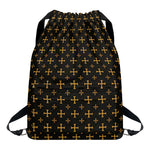 Orthodox Christian Pattern Print Drawstring Backpack