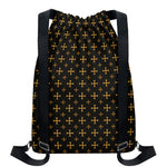 Orthodox Christian Pattern Print Drawstring Backpack