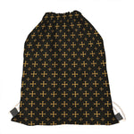 Orthodox Christian Pattern Print Drawstring Bag