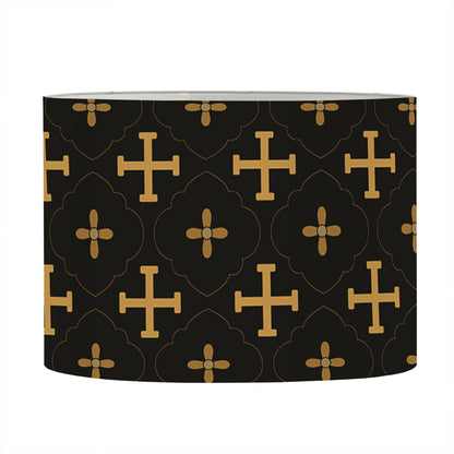 Orthodox Christian Pattern Print Drum Lamp Shade
