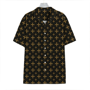 Orthodox Christian Pattern Print Hawaiian Shirt