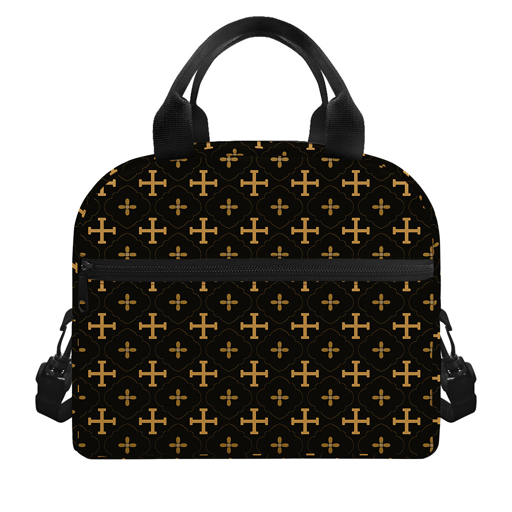 Orthodox Christian Pattern Print Insulated Lunch Bag