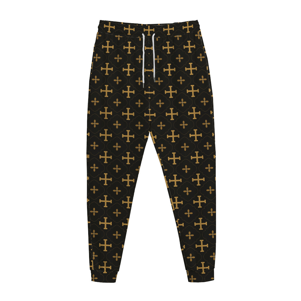 Orthodox Christian Pattern Print Jogger Pants