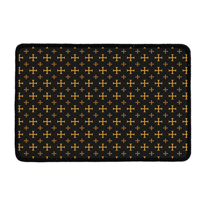 Orthodox Christian Pattern Print Kitchen Mat