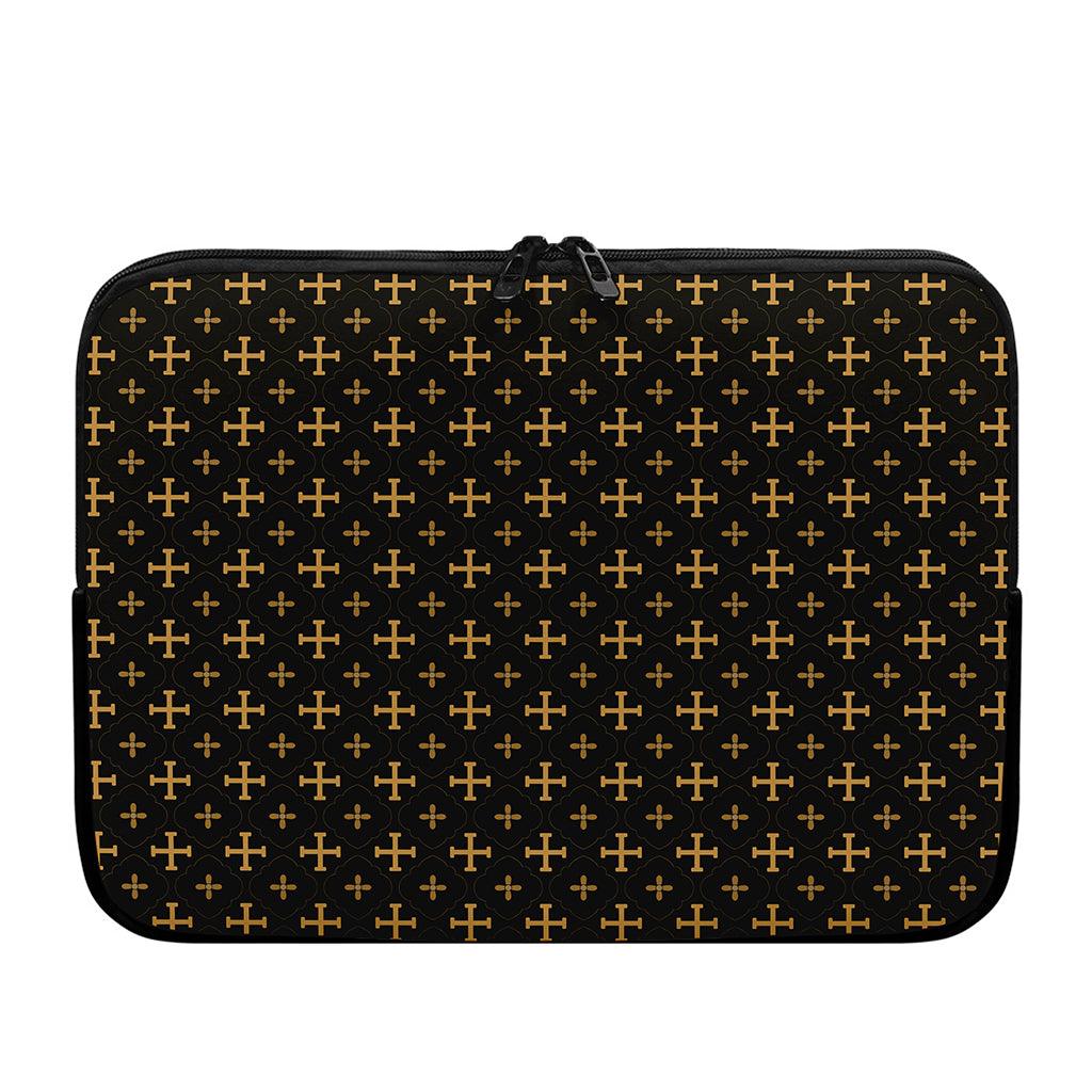 Orthodox Christian Pattern Print Laptop Sleeve