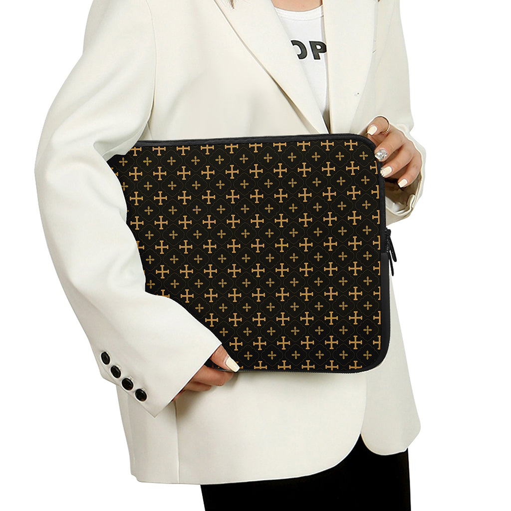 Orthodox Christian Pattern Print Laptop Sleeve