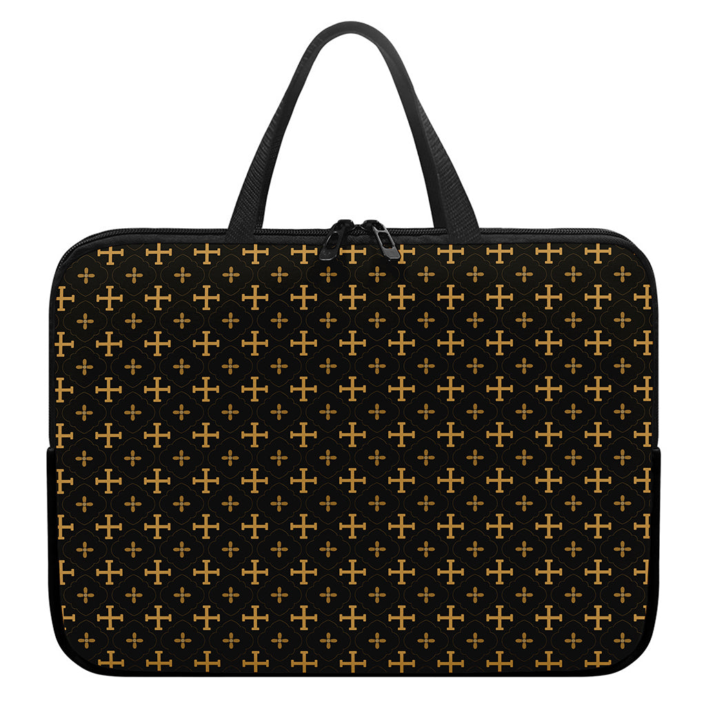 Orthodox Christian Pattern Print Laptop Sleeve With Handle