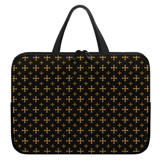 Orthodox Christian Pattern Print Laptop Sleeve With Handle
