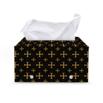 Orthodox Christian Pattern Print Leather Tissue Box Cover