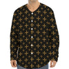 Orthodox Christian Pattern Print Long Sleeve Baseball Jersey