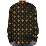 Orthodox Christian Pattern Print Long Sleeve Baseball Jersey