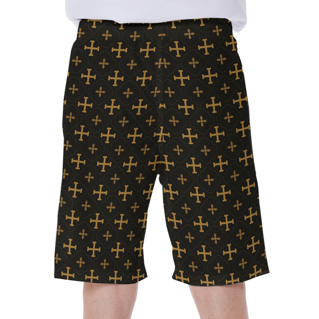 Orthodox Christian Pattern Print Men's Beach Shorts