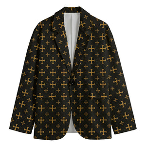 Orthodox Christian Pattern Print Men's Blazer