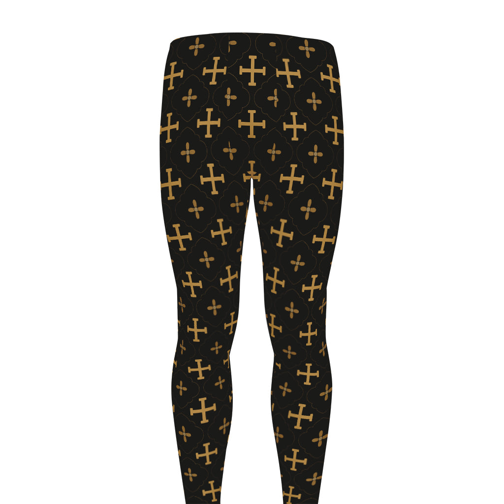 Orthodox Christian Pattern Print Men's leggings