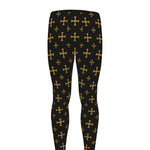 Orthodox Christian Pattern Print Men's leggings