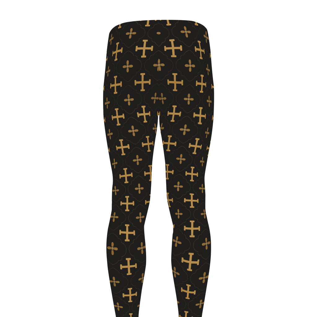 Orthodox Christian Pattern Print Men's leggings