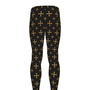 Orthodox Christian Pattern Print Men's leggings