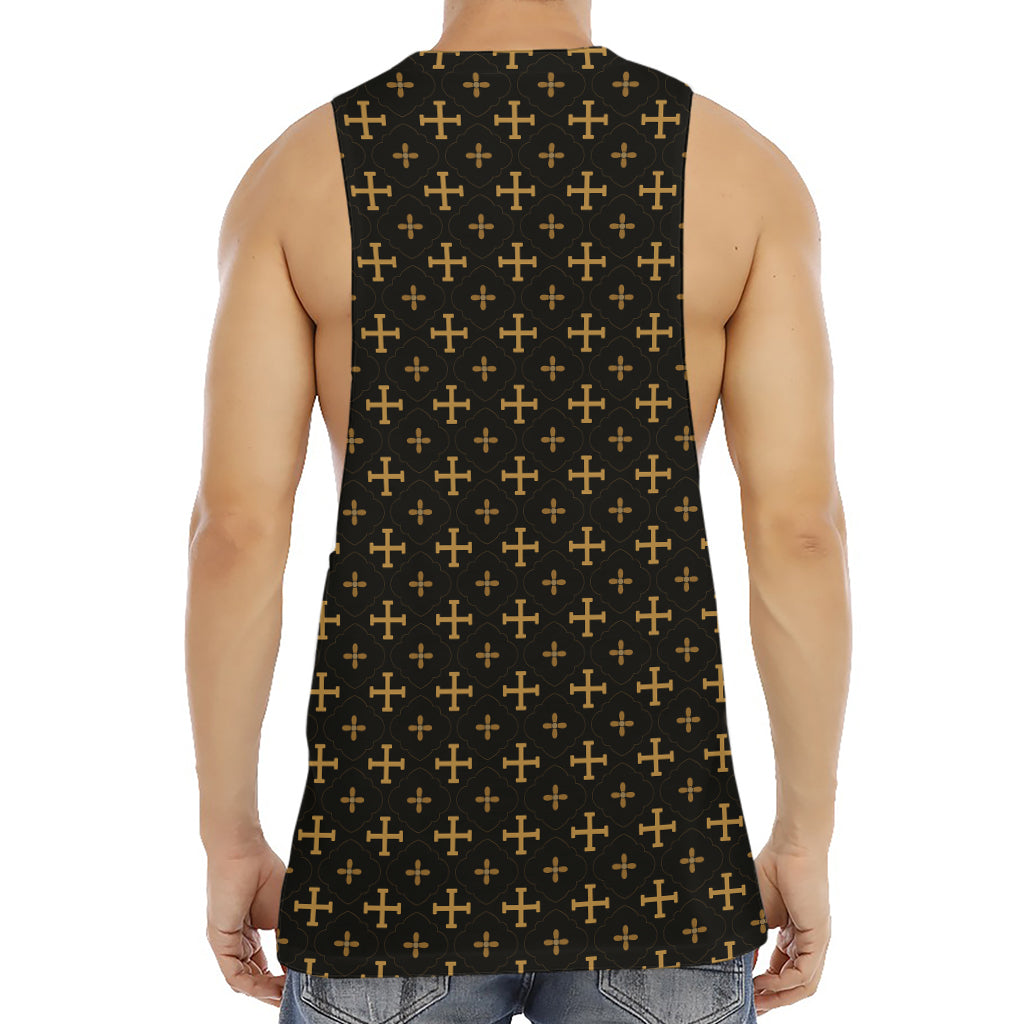 Orthodox Christian Pattern Print Men's Muscle Tank Top