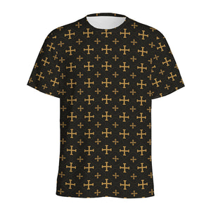 Orthodox Christian Pattern Print Men's Sports T-Shirt