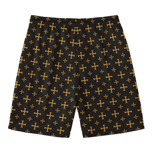 Orthodox Christian Pattern Print Men's Swim Trunks