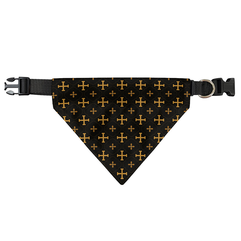 Orthodox Christian Pattern Print Over The Collar Dog Bandana