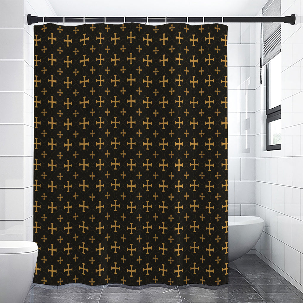 Orthodox Christian Pattern Print Premium Shower Curtain