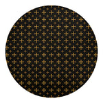 Orthodox Christian Pattern Print Round Blanket