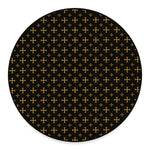 Orthodox Christian Pattern Print Round Floor Mat