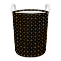 Orthodox Christian Pattern Print Round Laundry Basket