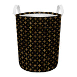 Orthodox Christian Pattern Print Round Laundry Basket