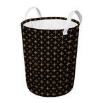 Orthodox Christian Pattern Print Round Laundry Basket