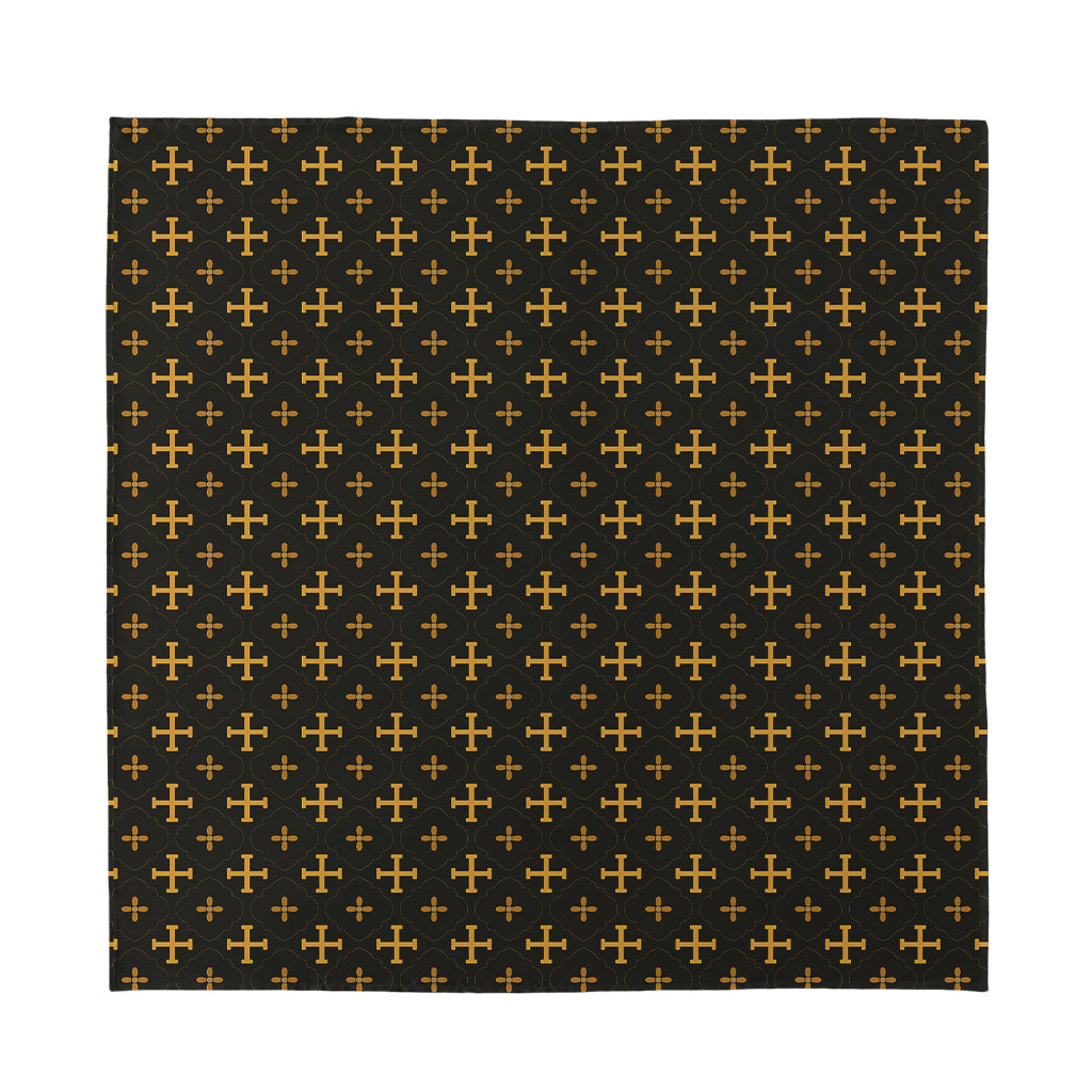 Orthodox Christian Pattern Print Silk Bandana