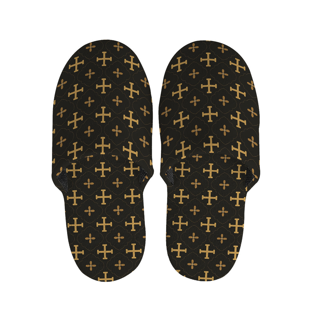 Orthodox Christian Pattern Print Slippers