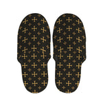 Orthodox Christian Pattern Print Slippers