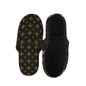 Orthodox Christian Pattern Print Slippers