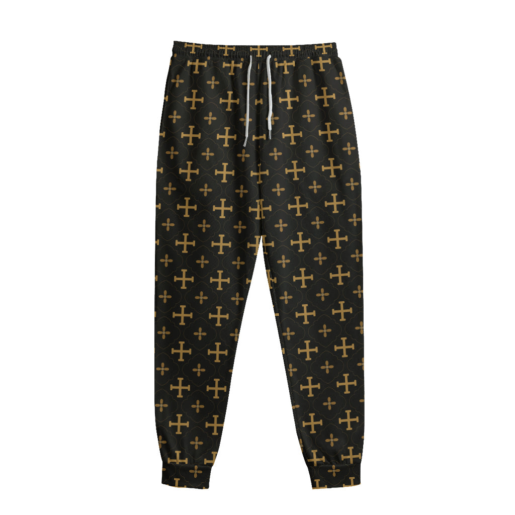 Orthodox Christian Pattern Print Sweatpants