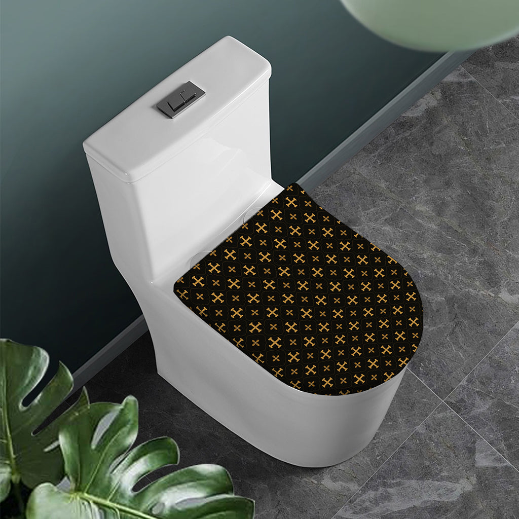 Orthodox Christian Pattern Print Toilet Lid Cover