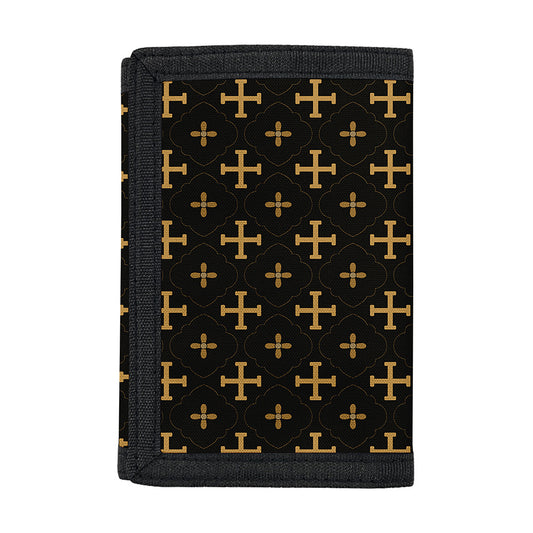 Orthodox Christian Pattern Print Trifold Wallet