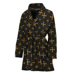 Orthodox Christian Pattern Print Women's Bathrobe